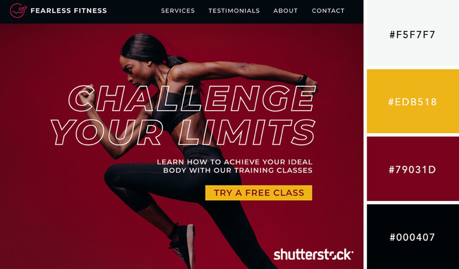 Color Palettes for Fitness & Training Sites