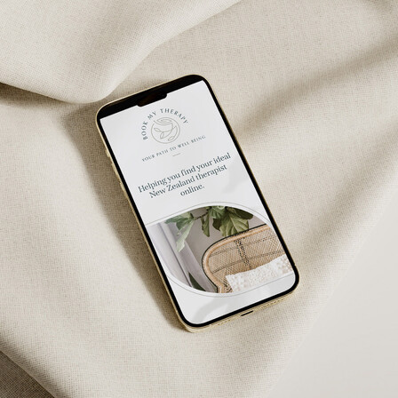 Photo of clients website for Book My Therapy