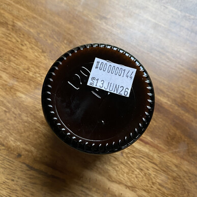 Image showing Batch Number and Best Before Date label