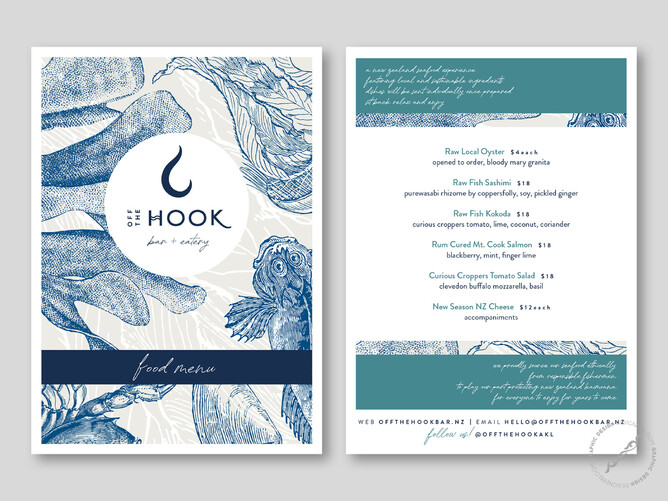Menu Design for Restaurants | Wellington Web Design