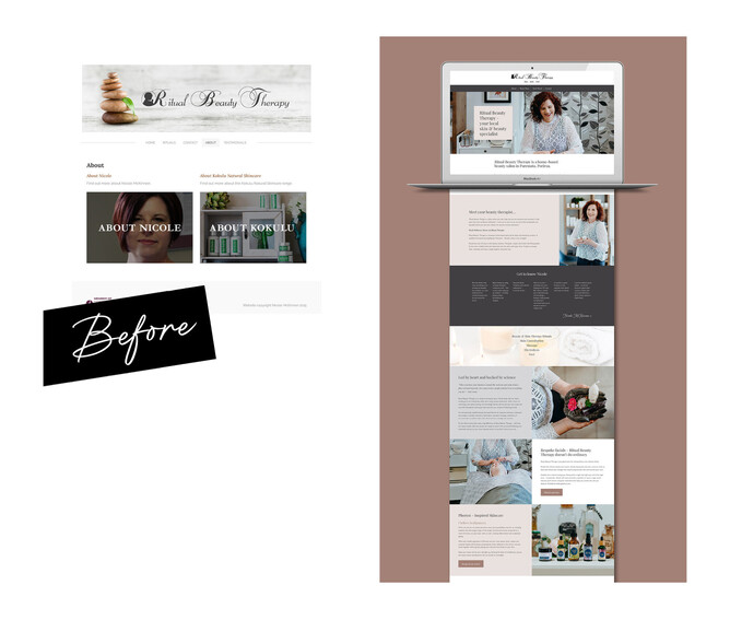 Beauty Studio Website Design