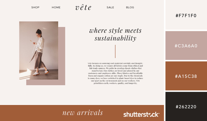 Color Palettes for Clothing & Apparel Sites