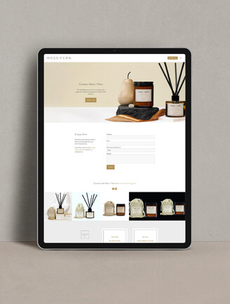 online shop website design Wellington | Candle Shop