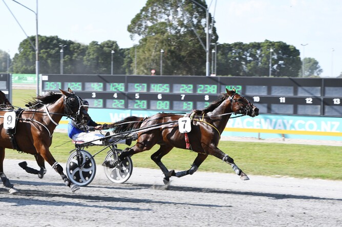 Demolition Man on his way to scoring his maiden win. - Photo: Chanelle Lawson