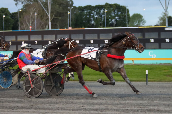 She Reigns was part of a winning treble for Dylan Ferguson on Thursday night. - Photo: Angelique Bridson
