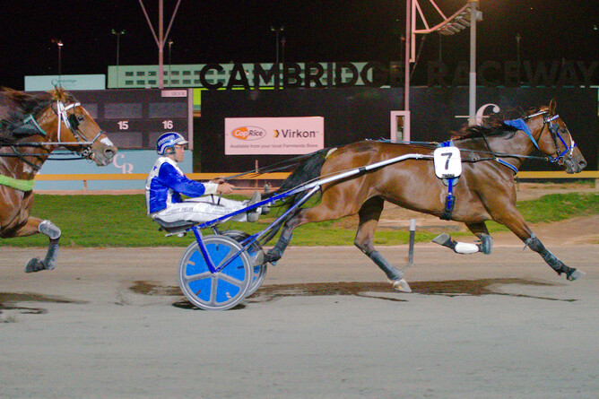 Fira brought up win number four for Arna Donnelly at The Raceway on Thursday night - Fokus Photography