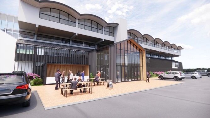 An Artist's impression of the new look Cambridge Raceway