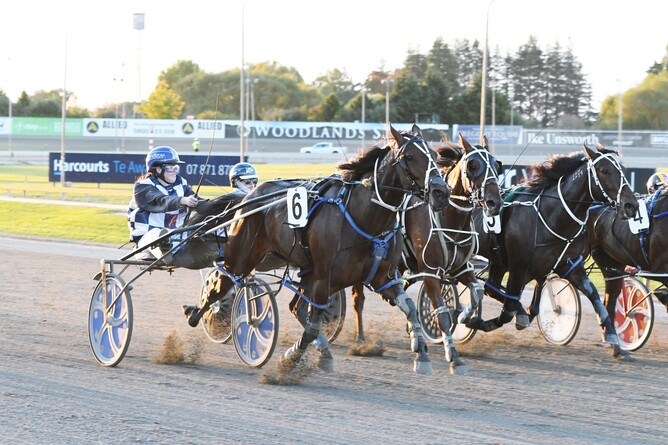Alicia Harrison and Enjoy Me win at the Cambridge Raceway. - Photo: Chanelle Lawson Photography