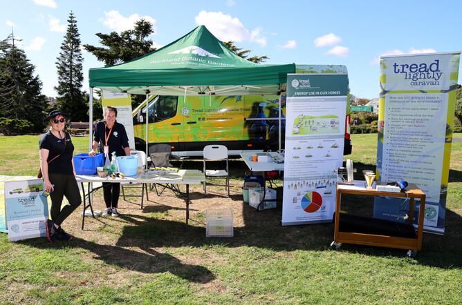 The Tread Lightly team took part in the recent EcoFest Whaanau Fun Day.