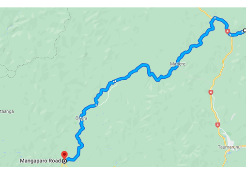 Ohura Connector Route Map
