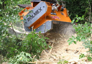 Forestry mulcher with fixed tooth rotor GKC
