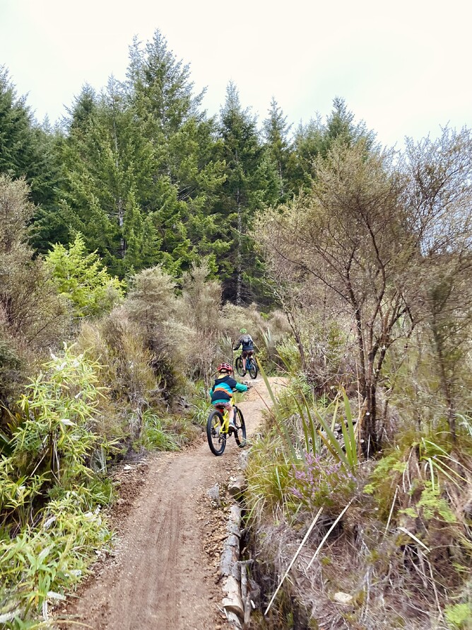 Ollie and Kate starting the climb up Rakehead