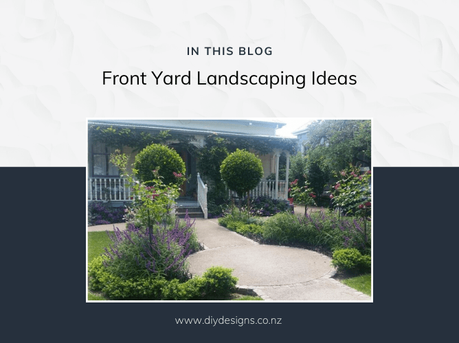 Photo of completed front yard landscaping