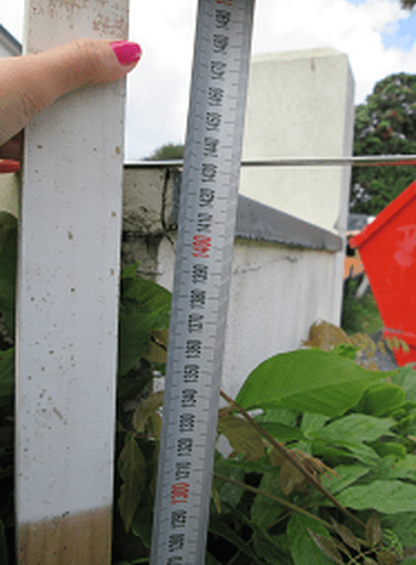 Measuring and taking levels is important for DIY garden and Landscape design