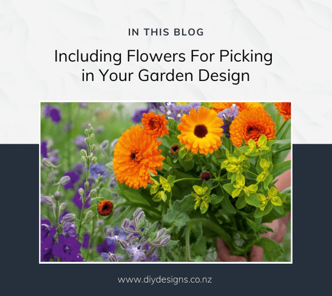 Tricks and tips to include flowering plants for picking or putting a cutting garden in your garden design.
