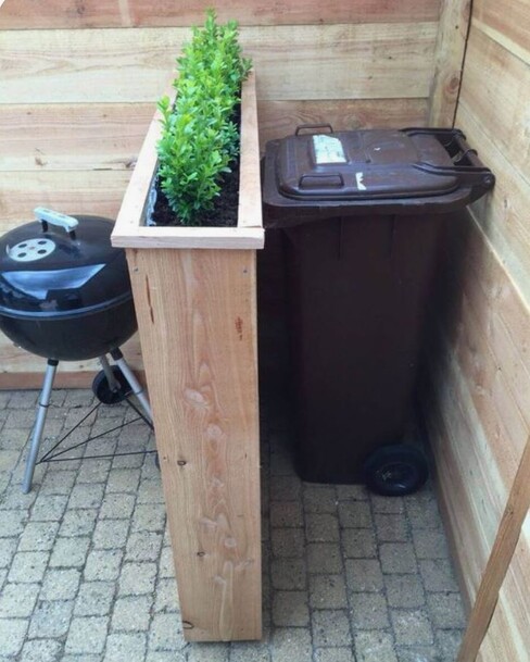 Create screening for unattractive services and utility bins by first determining the required ‘function’ of your structure and then using this to dictate it’s ‘form’ and ornamental qualities.