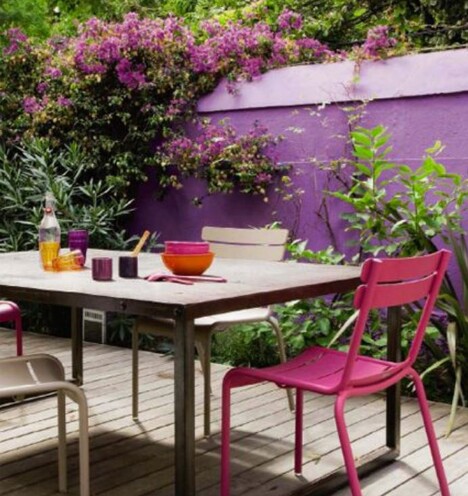 Add colour to inject personality and life into the vertical surfaces or walls of your garden rooms.