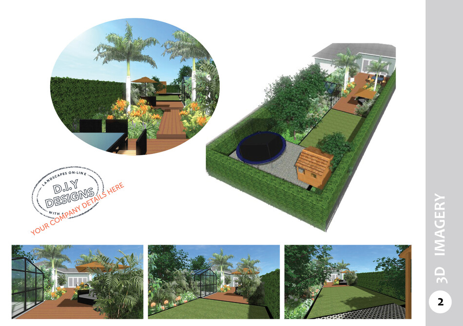 3D Garden Landscape Plan 