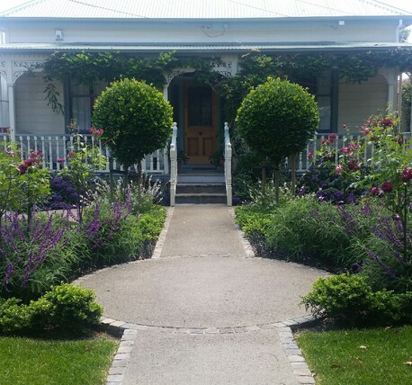 After photo professional planting layout