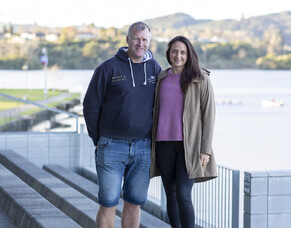 A proper sit-down for a stand-up set of rowers
