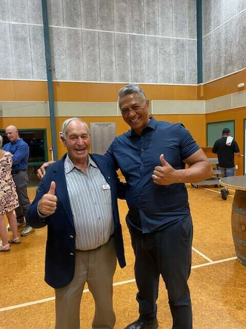EBCF Chairperson Scottie Mcleod and Tawera Nikau