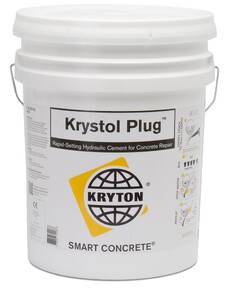 Waterproofing Plug for Leaking Joints - Krystol Plug™ is a rapid-setting hydraulic cement product that when mixed with water is used to stop flowing water and repair leaking cracks, holes and joints in concrete.