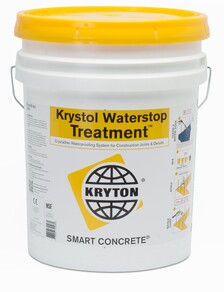 Damp-proofing Treatment for Joints - Krystol Waterstop Treatment™ is a cementitious crystalline slurry that is applied to horizontal and vertical construction joints to provide additional waterproofing protection, and protect rebar from corrosion.