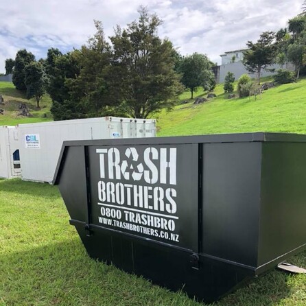 Bin on a construction site