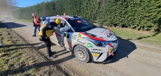 Dunlop Japan tyre engineer at the end of SS5