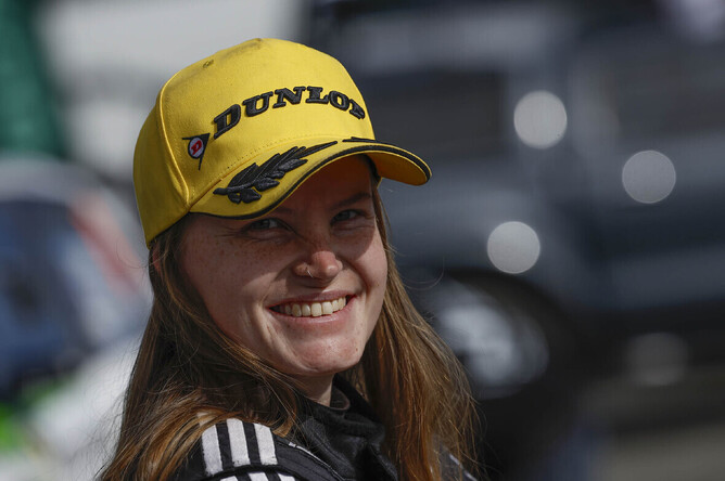 Co-driver Amy Hudson - Photo: Ross Hyde