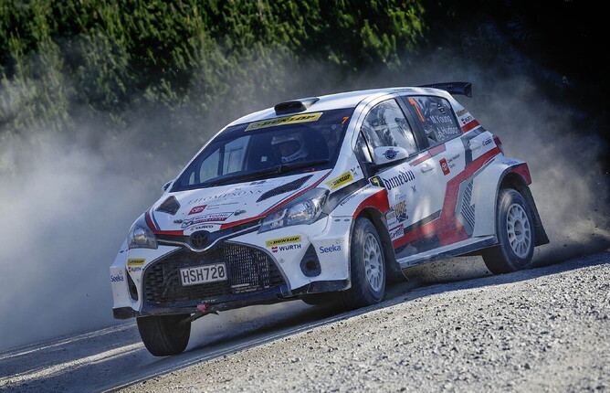 Kuri Bush is the last stage of Otago Rally and one of the fastest. Photo: Ross Hyde (Click on the photo to download)
