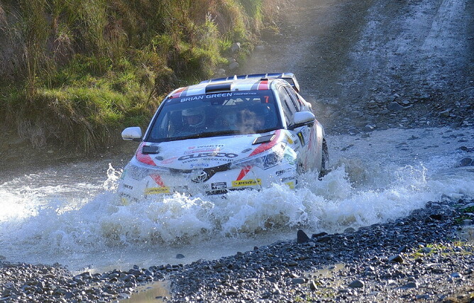 Finishing in the ford on SS8 - Photo: Geoff Ridder
