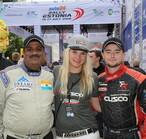 Sanjay, Merle and Mike rally car