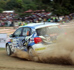 Rally car action VW