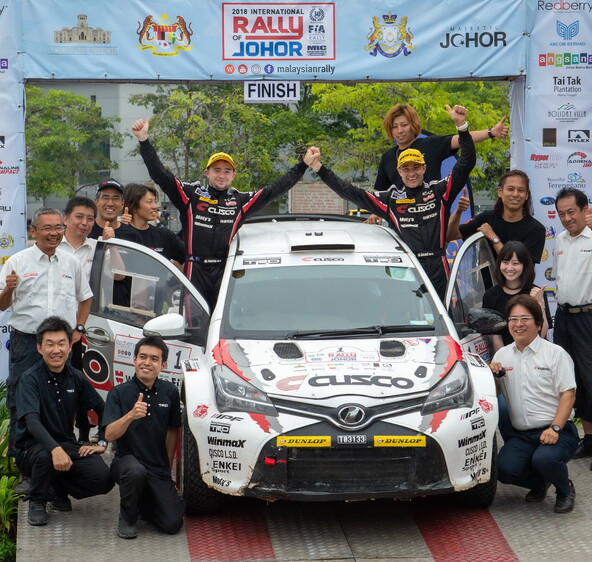 Young, Read and Cusco team celebrate podium finish