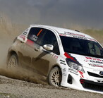 Vitz rally car race