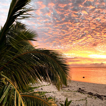 Another incredible Cook Islands sunset from the deck