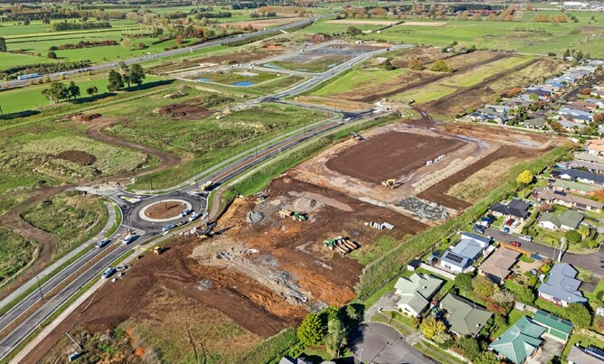 Stage 24 subdivision work alongside the recently completed Webb Drive