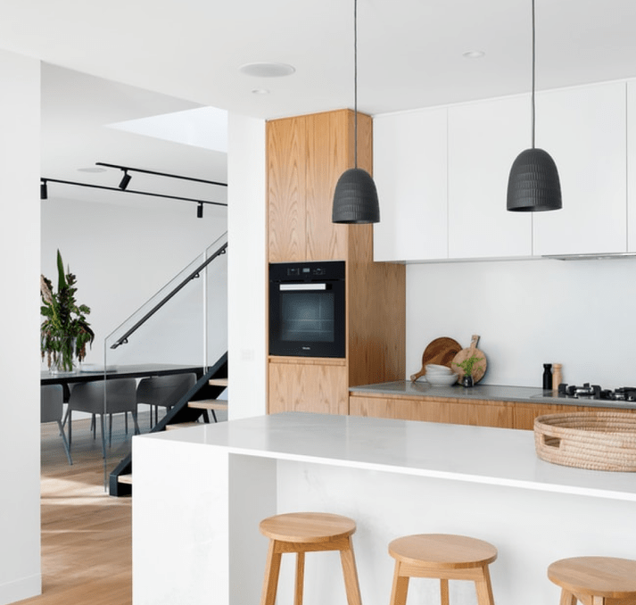 before and after photos of home styling Ocean Sounds