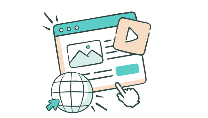 Image of website page illustrating website design made easy