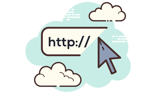 cloud image with http:// symbol and arrow depicting switching platforms without the stress