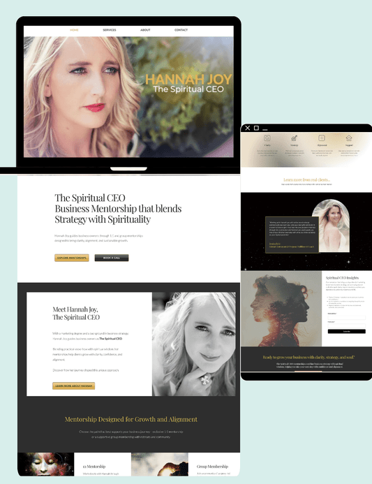 New WIX website for Hannah Joy The Spiritual CEO