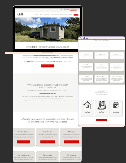 Cosy Cabin Rentals Rocketspark New Website