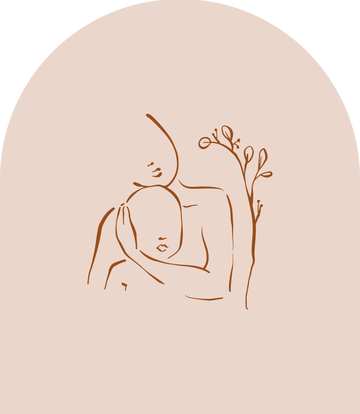 Mother and child illustration