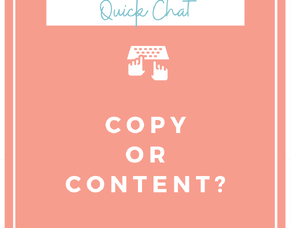 Copy or Content?