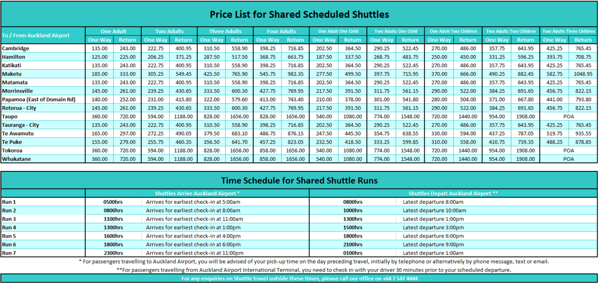 Luxury Airport Shuttles and Private Charters | Schedule & Rates ...