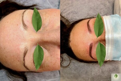 Eyebrows Micro blading Before and After By Jade