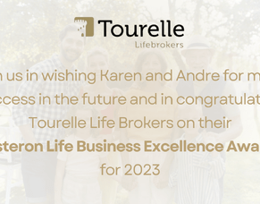ASTERON MESSAGE TO TOURELLE LIFEBROKERS FOR BUSINESS EXCELLENCE AWARD 2023S