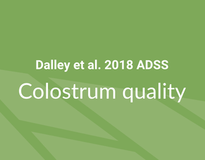 Colostrum quality