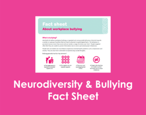 Neurodiversity &amp; Bullying Fact Sheet